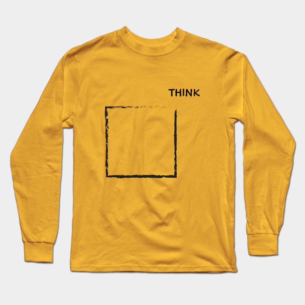 Think Long Sleeve T-Shirt by CuriousCurios